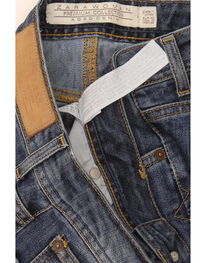 Zara Γυναικεία μποτάκια τζιν EU 42 Large W32 L32 Navy Blue Cotton