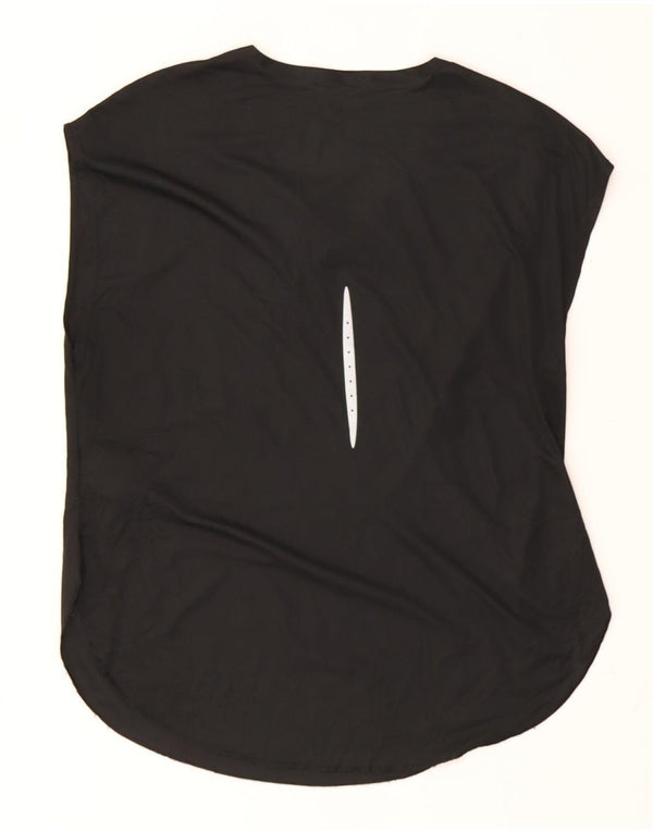 Γυναικείο T-shirt Nike Dri Fit Top UK 16 Large μαύρο πολυεστέρα