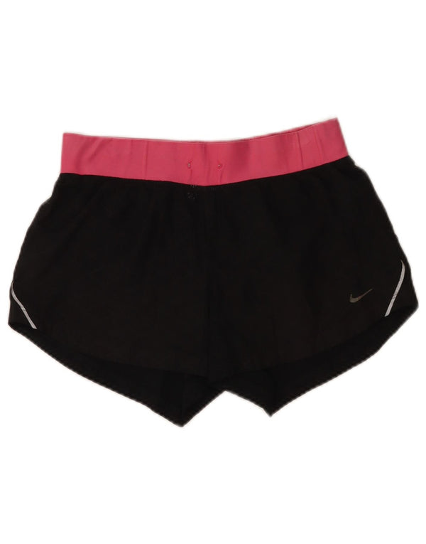 Γυναικείο αθλητικό σορτς Nike Dri Fit UK 8 Small Black Colorblock Πολυεστέρας
