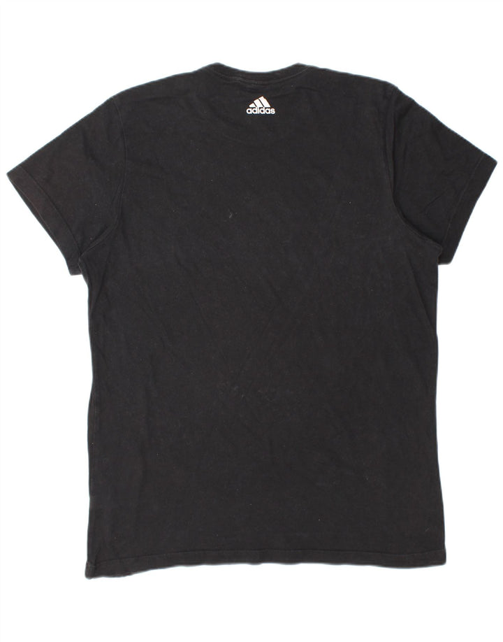 ADIDAS Mens Graphic T-Shirt Top Large Black