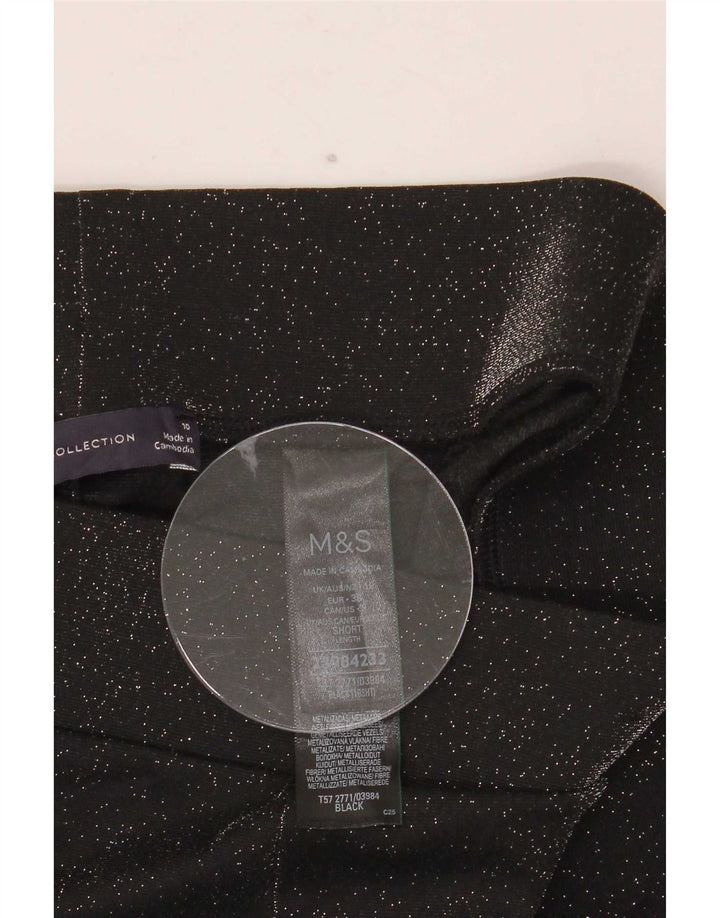 Marks & Spencer Γυναικεία κολάν UK 10 Small Black Flecked Polyamide