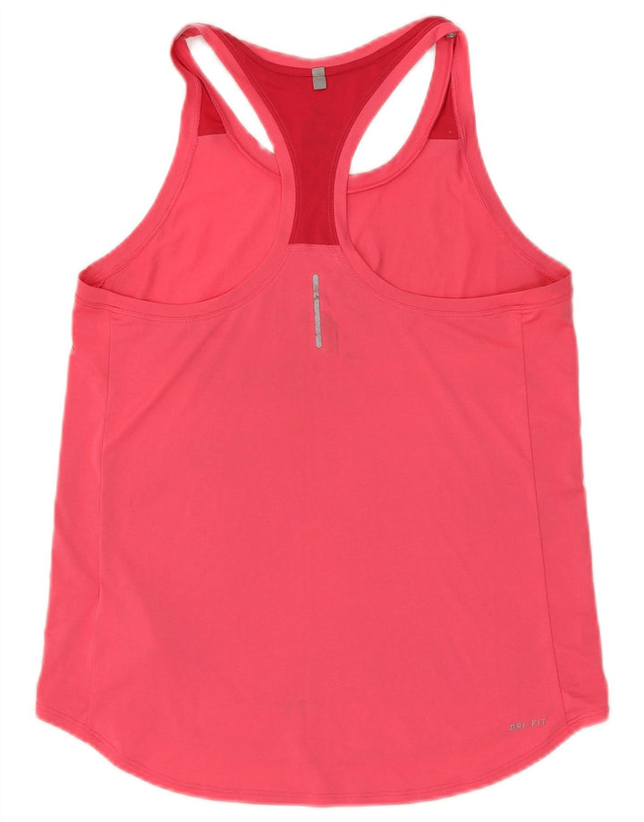 Γυναικείο γραφικό γιλέκο Nike Dri Fit Top UK 12 Μεσαίο ροζ πολυεστέρα