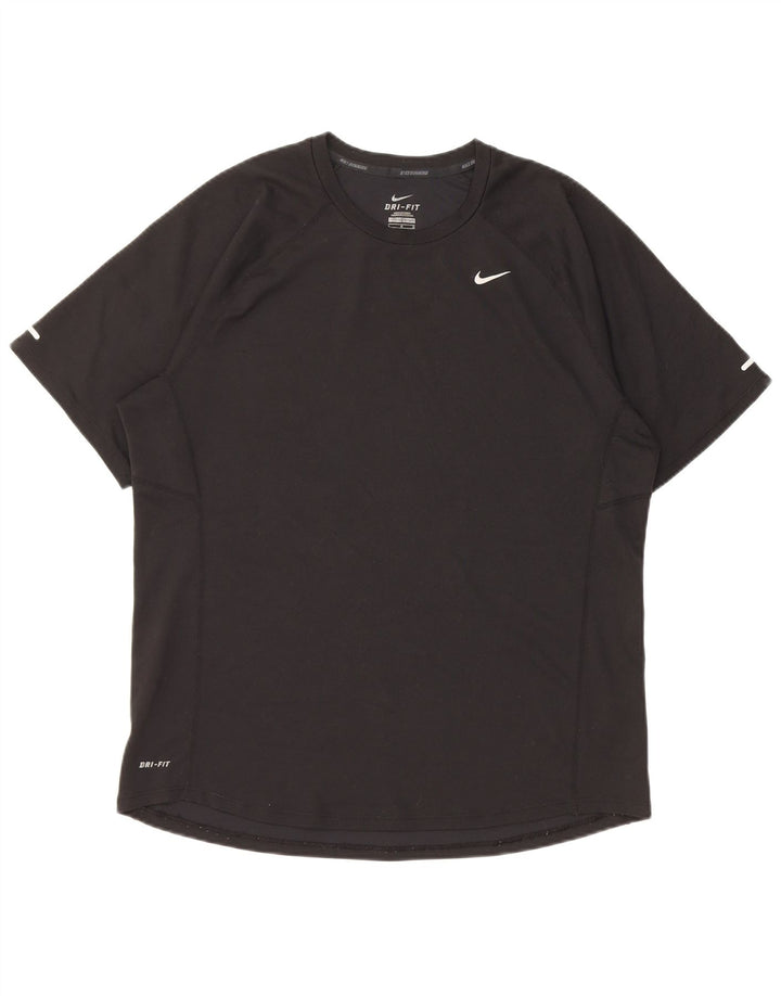 Ανδρικό T-shirt Nike Dri Fit Top Large Μαύρο Πολυεστέρας