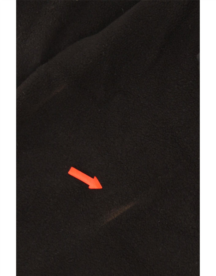 Marks & Spencer Ανδρικό Fleece Jacket UK 42 XL Μαύρο Πολυεστέρας