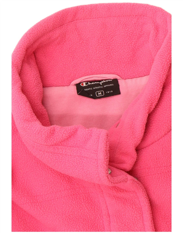 Champion Womens Fleece Jacket UK 12 Medium Pink Polyester