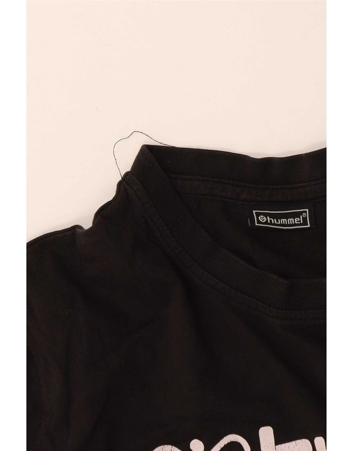 Ανδρικό γραφικό T-Shirt Hummel Top Large Μαύρο