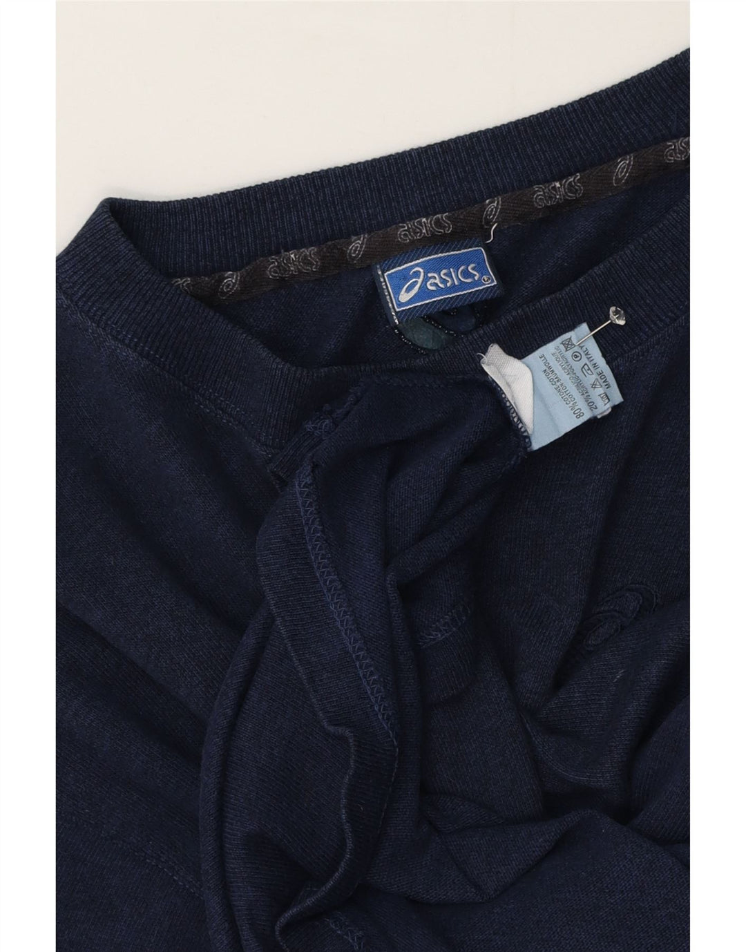 Ανδρικό T-Shirt Asics Τοπ μεσαίο μπλε ναυτικό βαμβακερό