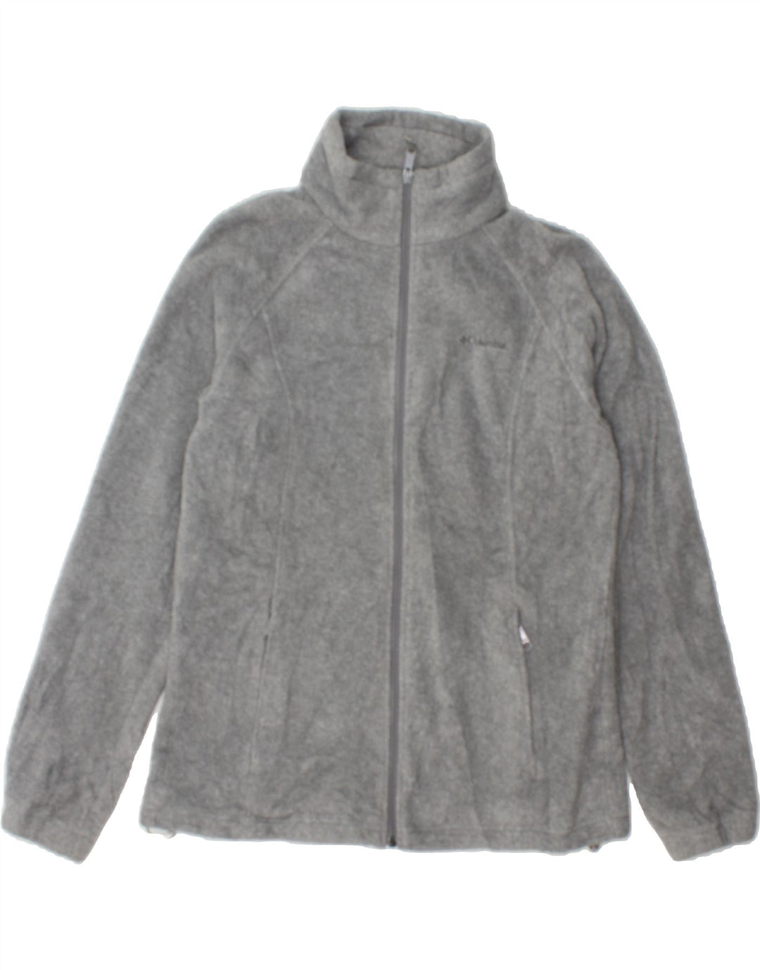 COLUMBIA Womens Fleece Jacket UK 16 Large Grey Polyester Vintage Columbia and Second-Hand Columbia from Messina Hembry 