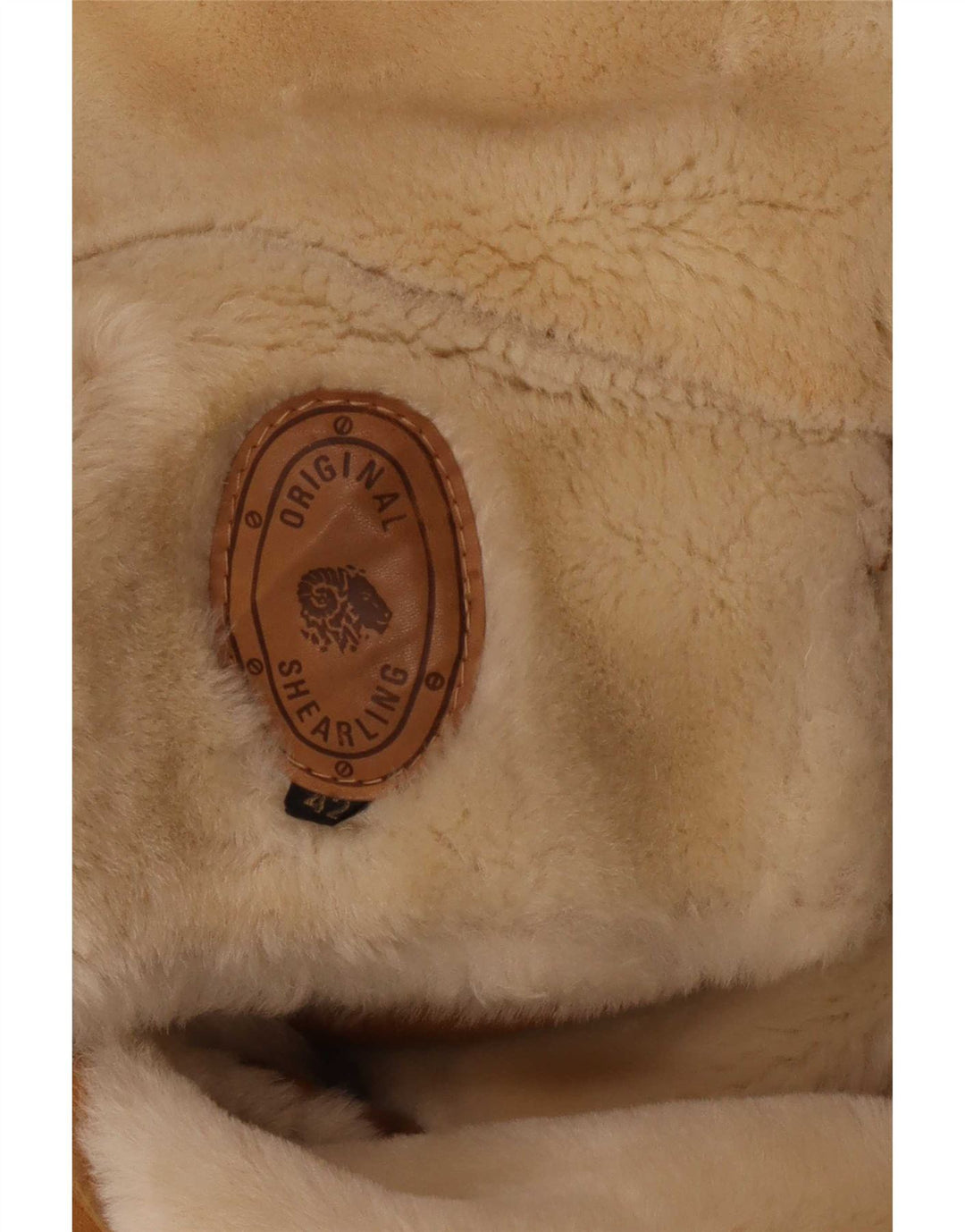 Vintage Γυναικείο Oversized Shearling Jacket IT 42 Medium Brown Colourblock