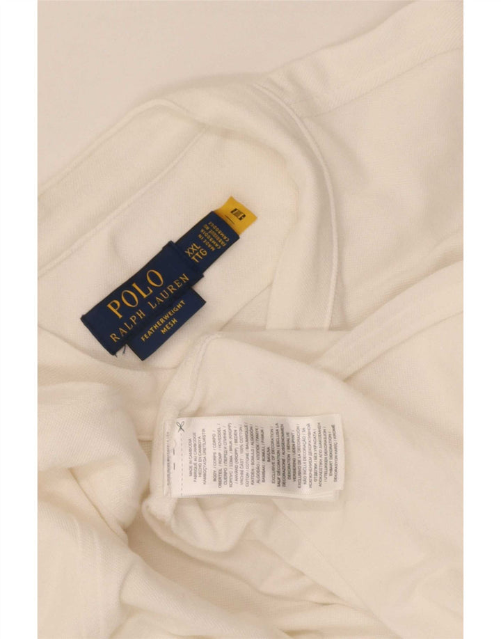 Polo Ralph Lauren Ανδρικό πουκάμισο 2XL Λευκό βαμβακερό