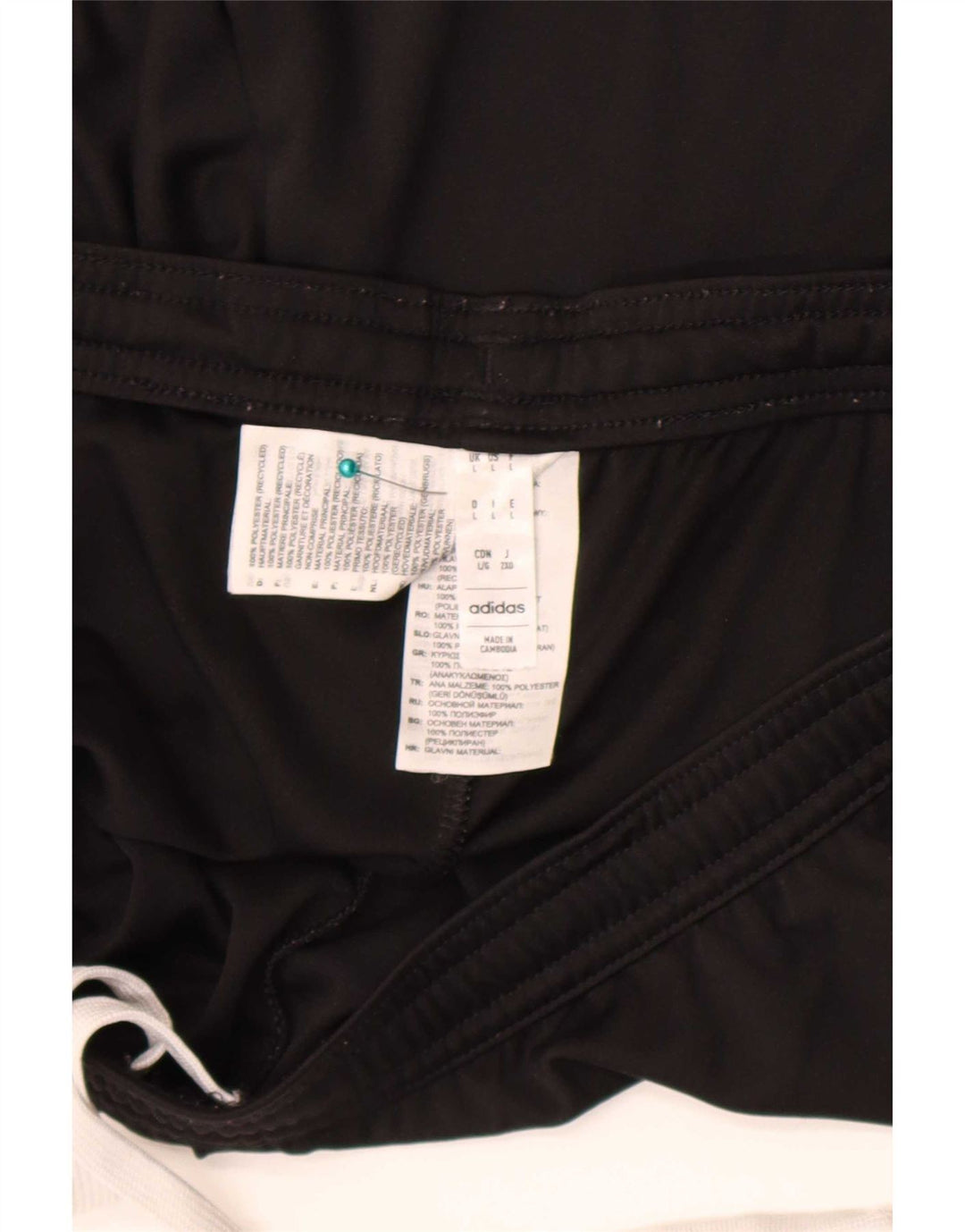 Ανδρικό αθλητικό σορτς Adidas μεγάλο μαύρο πολυεστέρα