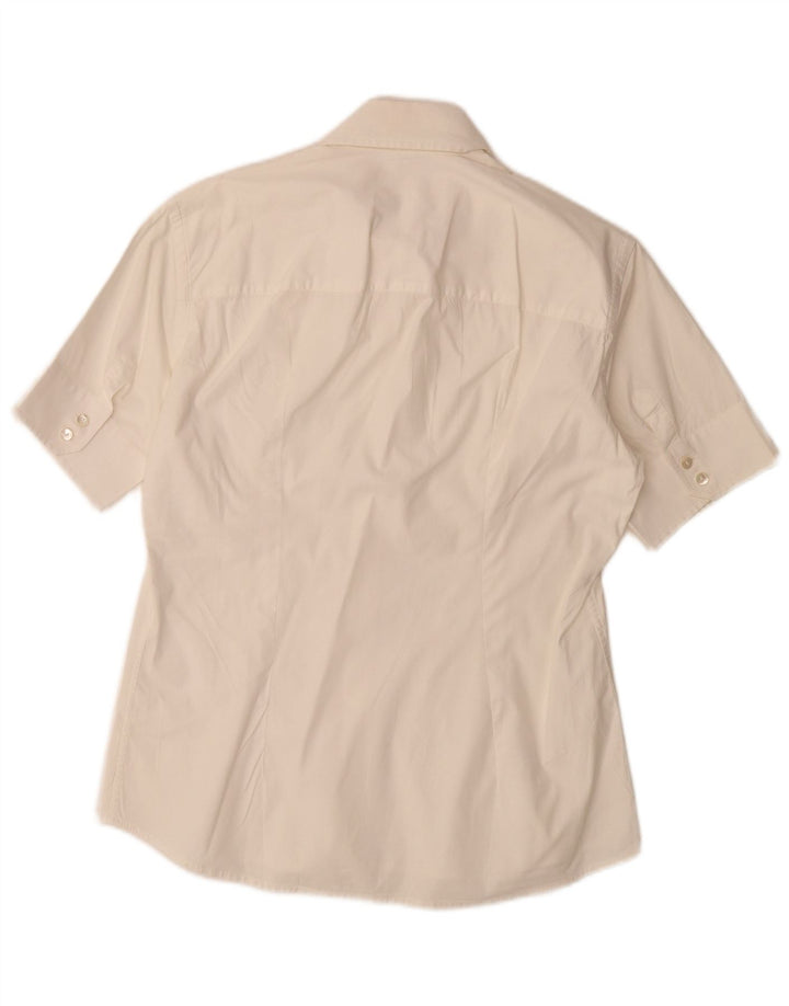 Daniele Alessandrini Γυναικείο κοντομάνικο πουκάμισο UK 14 Medium White