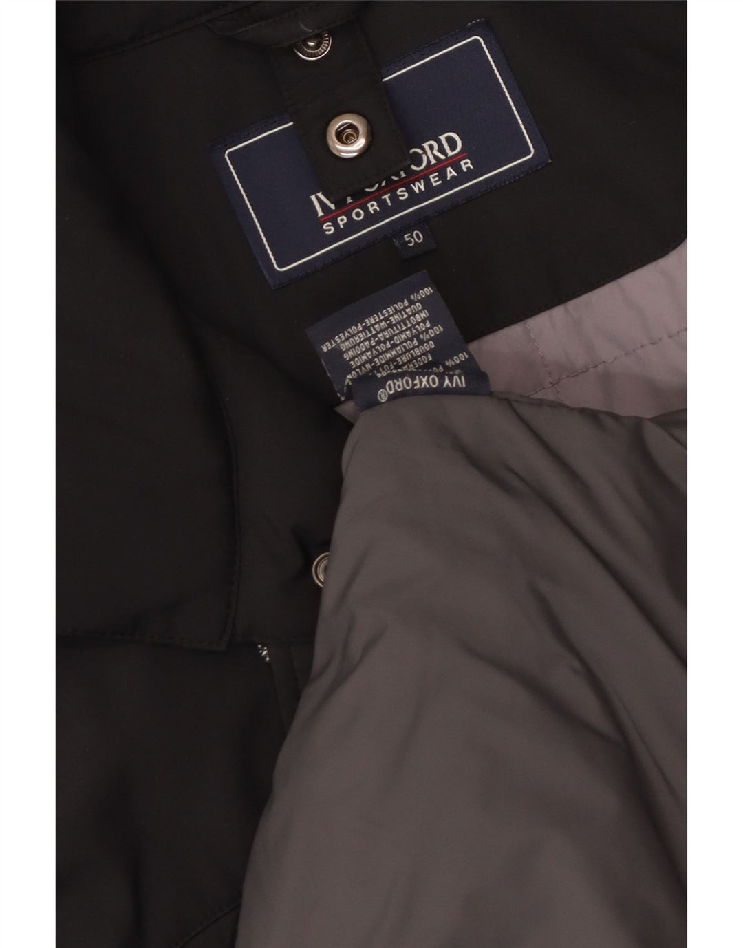 Ανδρικό μπουφάν Ivy Oxford Windbreaker IT 50 Large Black Polyester