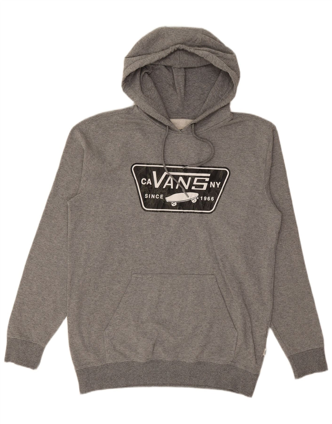 Ανδρικό γραφικό κουκούλα VANS Βαμβακερό μεσαίο γκρι
