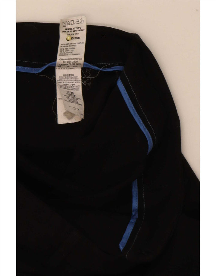 Marks & Spencer γυναικείο μποτάκι παντελόνι UK 12 Medium W32 L30 μαύρο