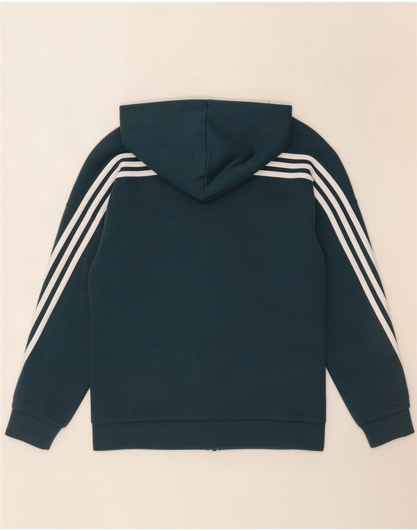 Adidas Boys Zip Hoodie πουλόβερ 11-12 ετών πράσινο