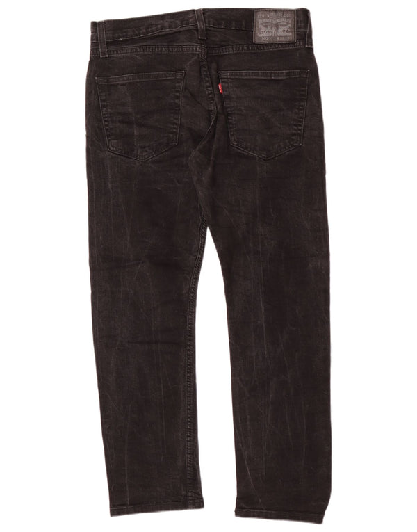 Levi's Mens 502 Tapered Jeans W32 L27 Μαύρο βαμβακερό