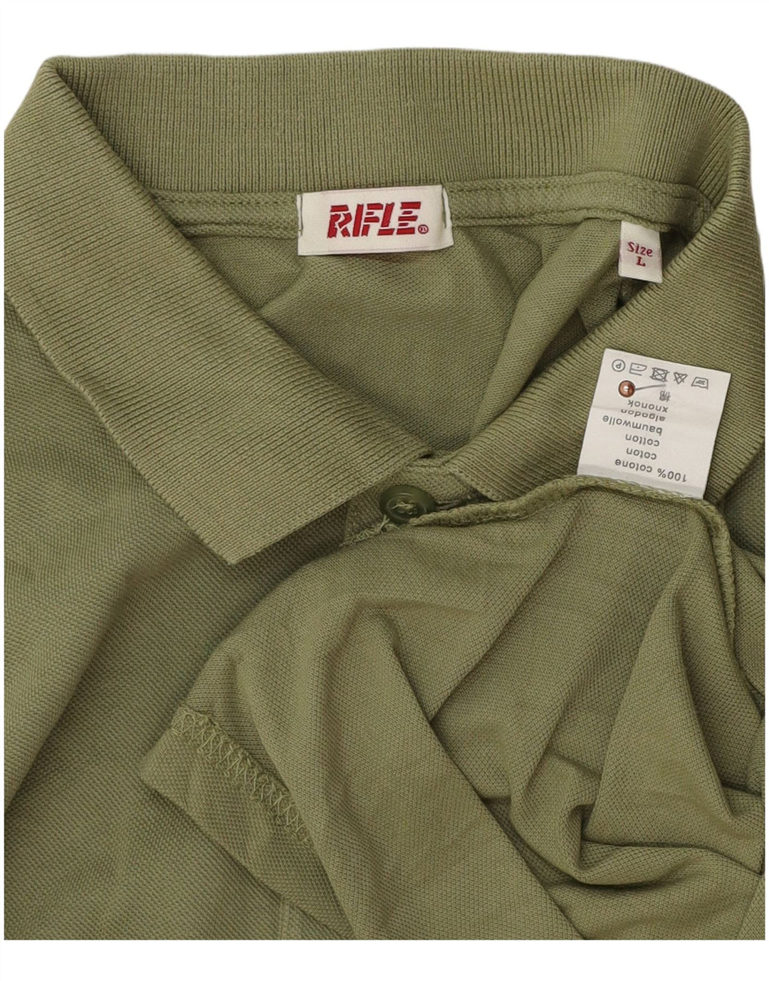 Ανδρικό πουκάμισο Polo Rifle, μεγάλο πράσινο βαμβακερό