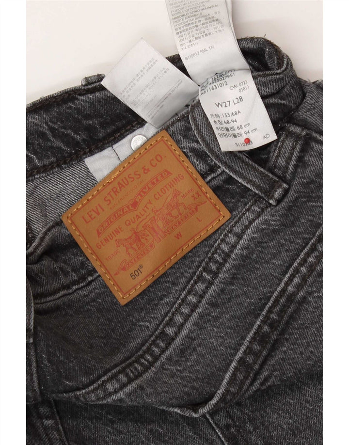 Levi's Mens 501 Straight Jeans W27 L28 Γκρι βαμβακερό