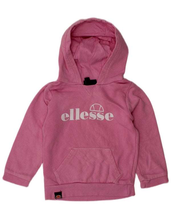 ELLESSE Baby Girls Graphic Hoodie Jumper 18-24 μηνών Ροζ βαμβακερό