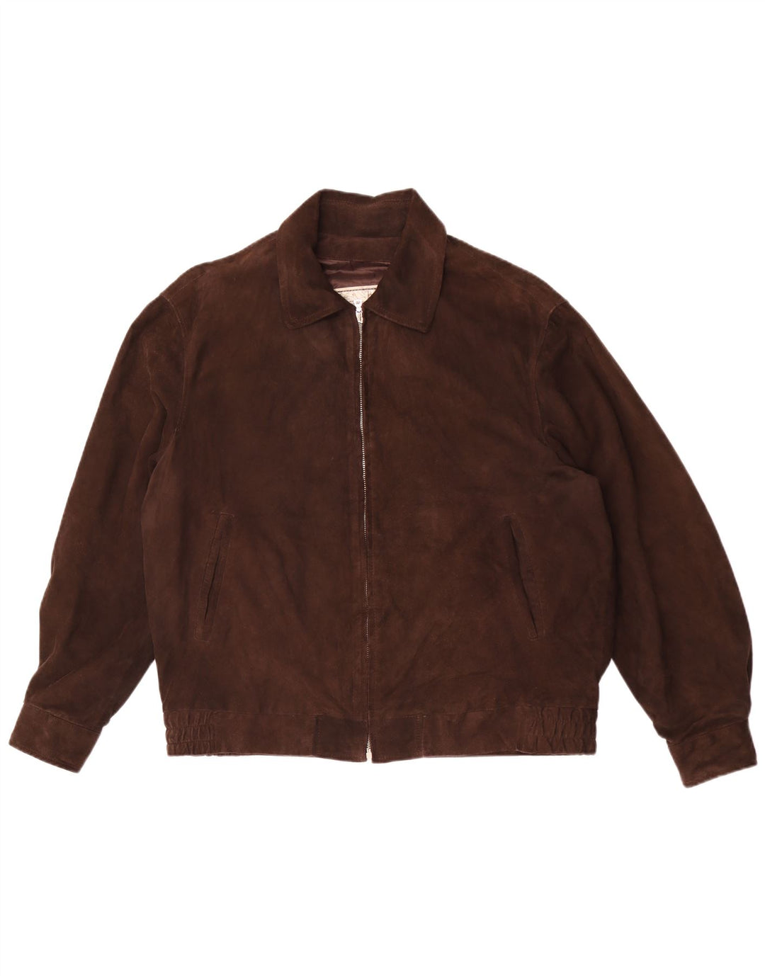 Poggiani Mirella Ανδρικό Suede Jacket IT 50 Large Brown Δερμάτινο