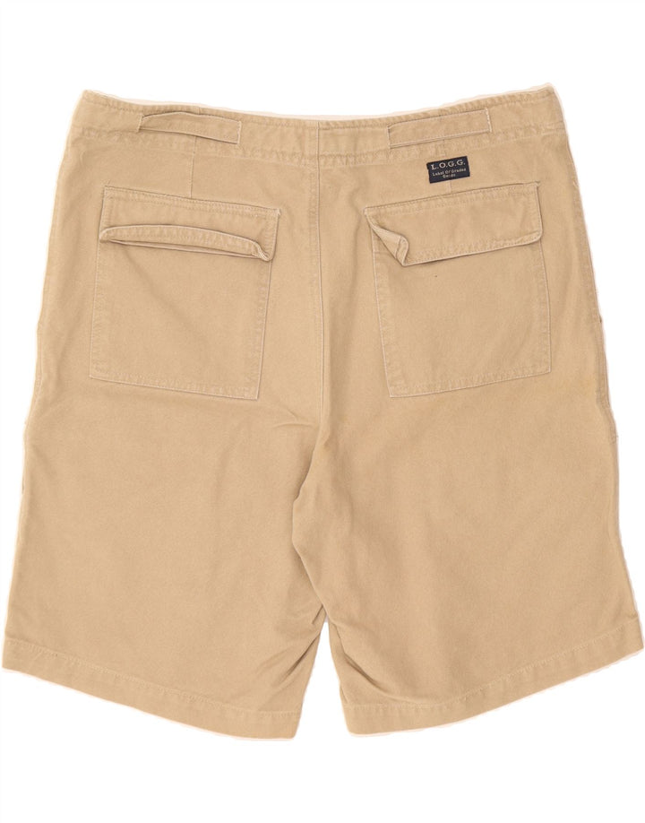 L.O.G.G Mens Cargo Shorts Large W38  Beige Cotton Vintage L.O.G.G and Second-Hand L.O.G.G from Messina Hembry 