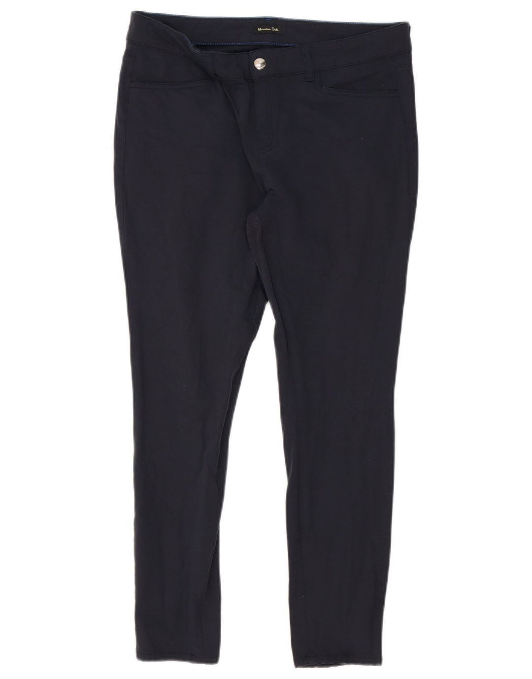 MASSIMO DUTTI Γυναικείο Crop Casual Παντελόνι EU 42 Large W32 L26 Navy Blue