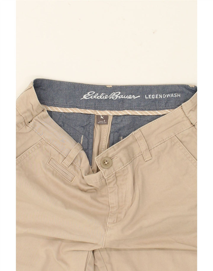 EDDIE BAUER Womens Chino Shorts US 4 Small W28  Beige Cotton Vintage Eddie Bauer and Second-Hand Eddie Bauer from Messina Hembry 