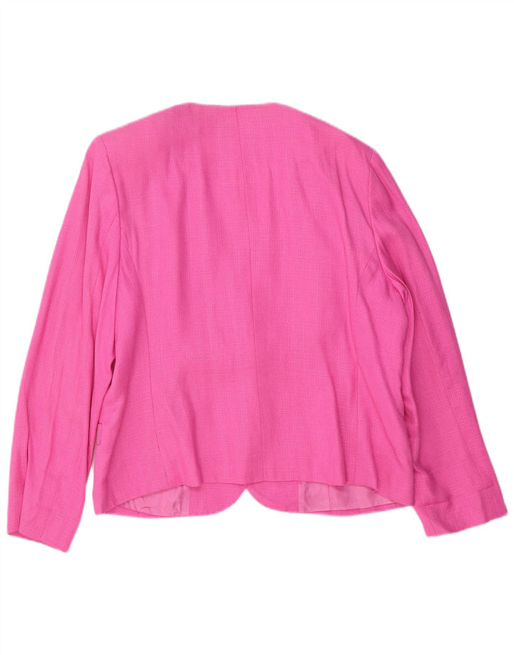 Luisa Spagnoli γυναικείο σακάκι 2 κουμπιών σακάκι IT 48 XL Pink Acetate