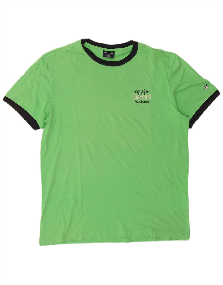 Ανδρικό T-Shirt Champion Top 2XL Πράσινο βαμβακερό