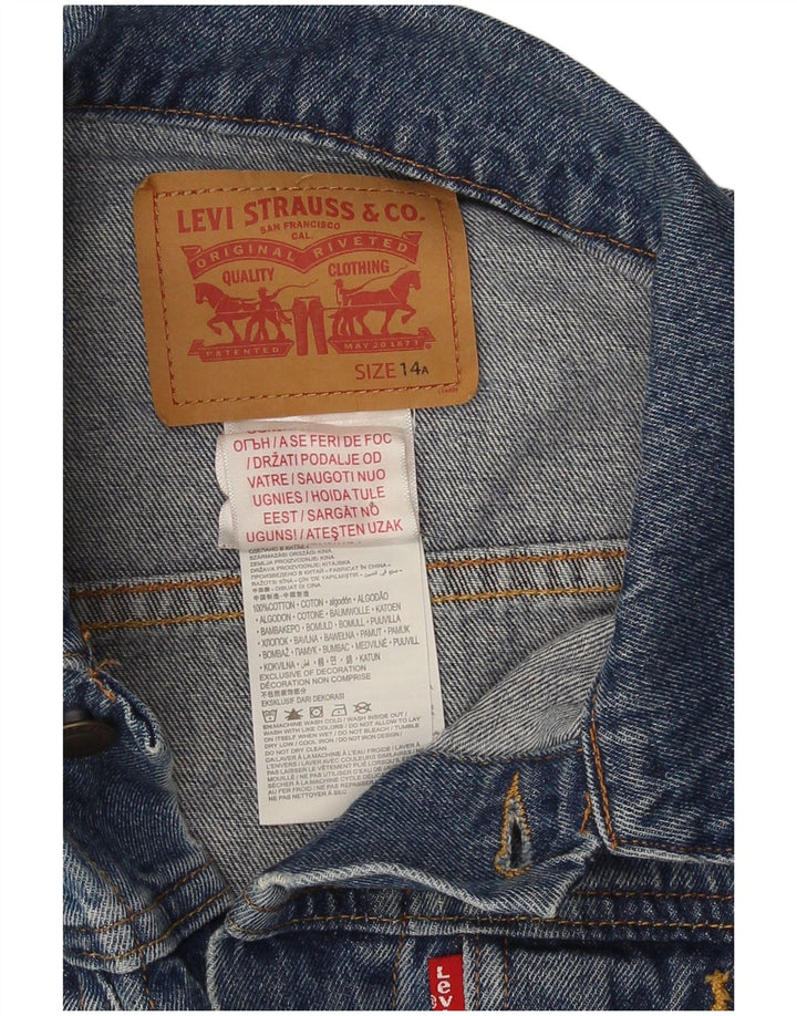 Τζιν μπουφάν Levi's Boys 13-14 Years Blue Cotton