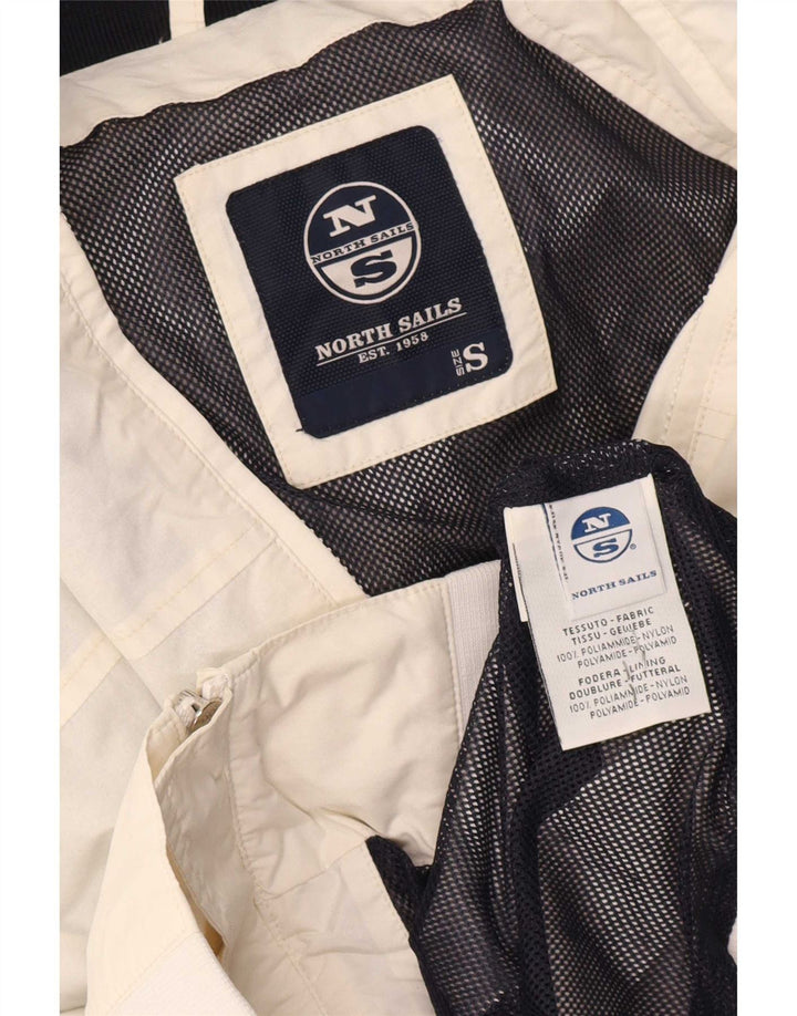 North Sails Mens Bomber Jacket UK 36 Small White Polyamide