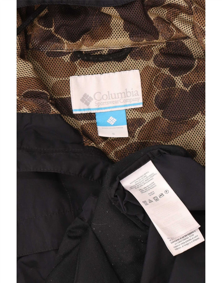 Columbia Ανδρικό μπουφάν βροχής με κουκούλα UK 36 Small Navy Blue Polyester