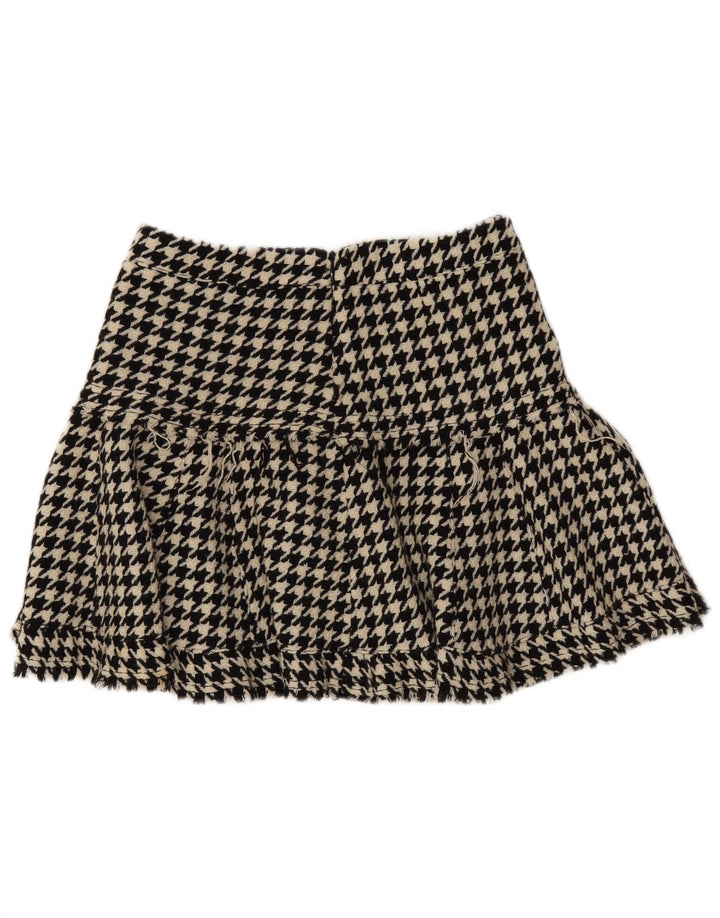 Max & Co. Γυναικεία Μίνι Φούστα UK 6 XS W28 Μαύρη μαλλί Houndstooth
