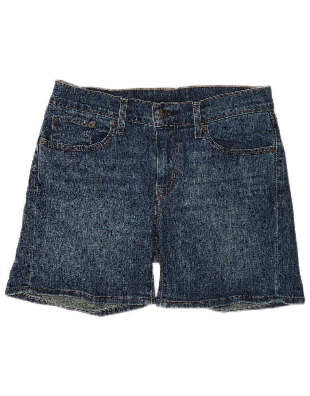 Γυναικείο τζιν σορτς Levi's W28, μεσαίο μπλε βαμβακερό
