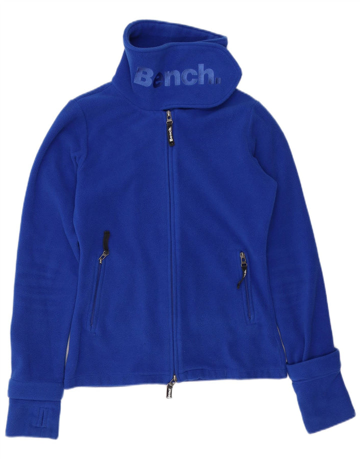 ΠΑΓΚΟΣ Γυναικείο γραφικό φλις μπουφάν UK 14 Medium Blue Polyester