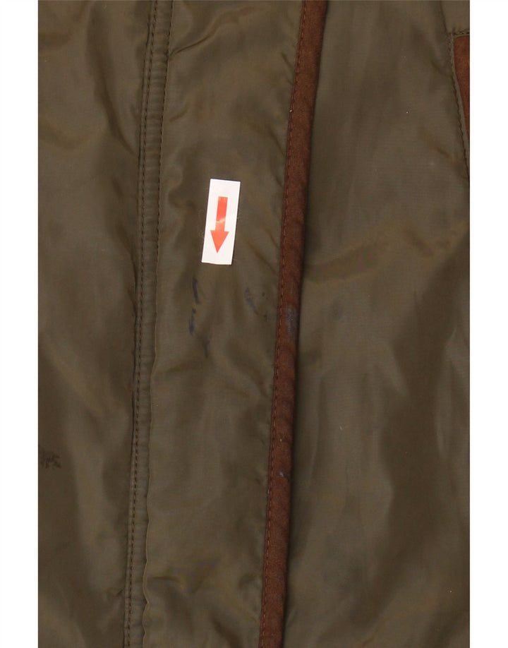 Zara Γυναικείο Military Quilted Jacket UK 16 Large Khaki
