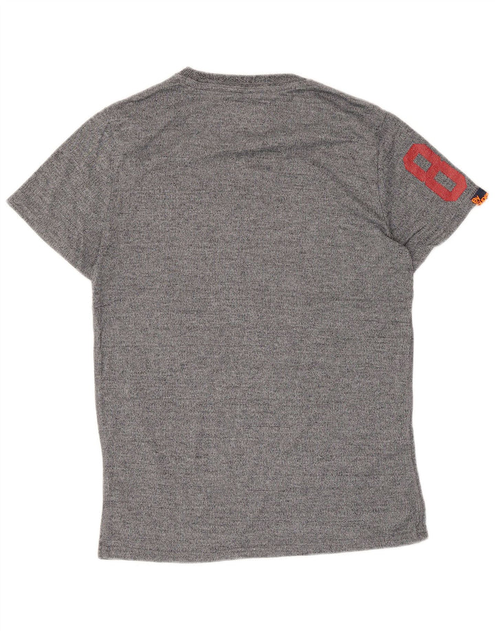Ανδρικό ρετρό γραφικό μπλουζάκι Superdry Top Medium Grey Flecked