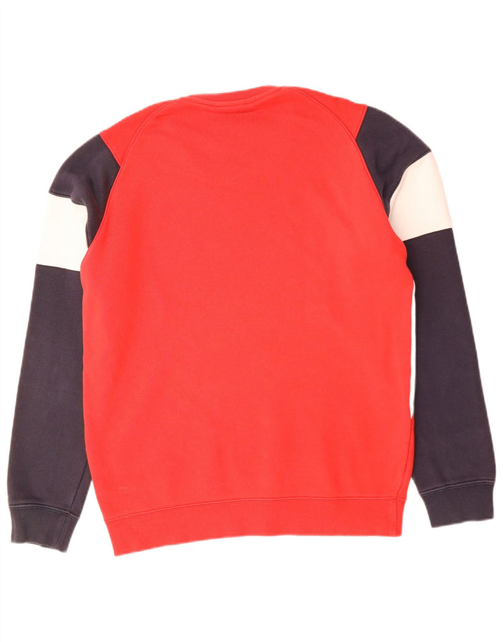 Ανδρικό γραφικό φούτερ Champion Jumper Small Red Colourblock Βαμβακερό