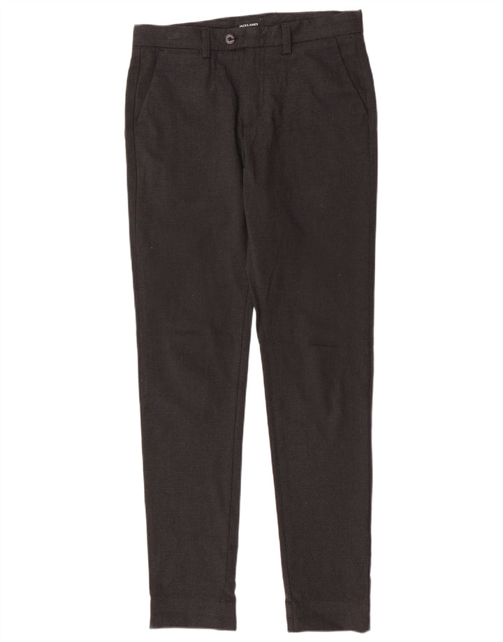 Ανδρικό παντελόνι Jack & Jones Slim Suit W30 L32 Grey Houndstooth Πολυεστέρας