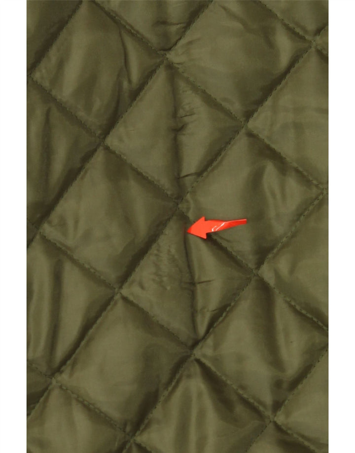 Ανδρικό καπιτονέ μπουφάν VINTAGE UK 42 XL Χακί Πολυεστέρας