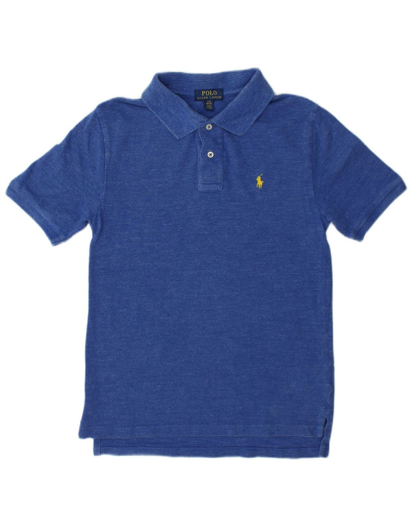 Polo Ralph Lauren Boys Polo πουκάμισο 14-15 ετών μεγάλο μπλε βαμβακερό