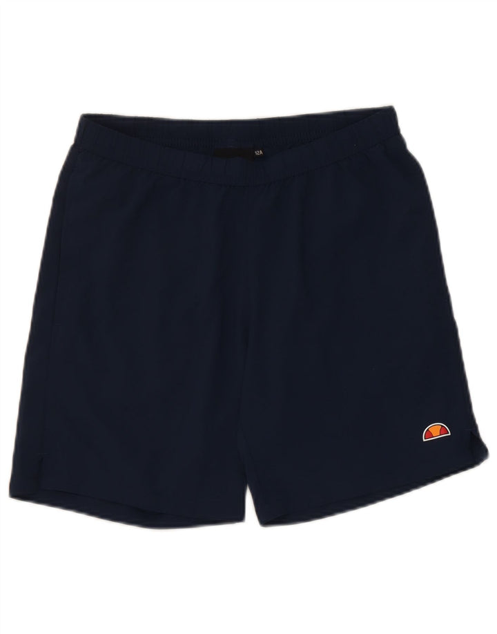 Ellesse Boys Sport Short 11-12 Years Navy Blue Polyester