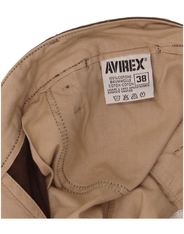 Ανδρικό ίσιο casual παντελόνι AVIREX W38 L32 Καφέ βαμβακερό