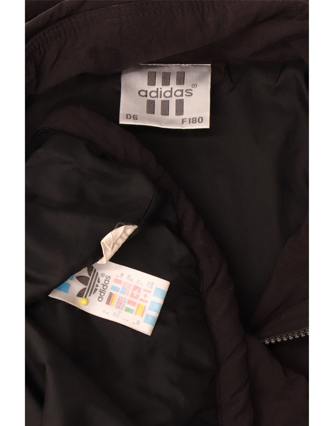 Ανδρικό γραφικό αντιανεμικό μπουφάν Adidas UK 40/42 Medium Black Colourblock