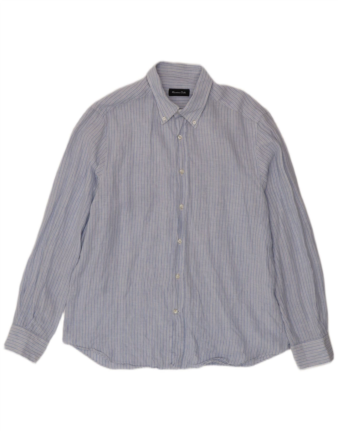 Ανδρικό πουκάμισο Massimo Dutti XL Blue Pinstripe