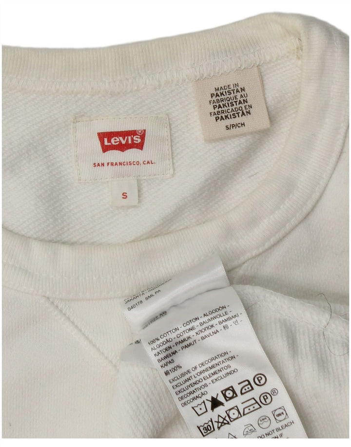 Ανδρικό φούτερ Levi's Jumper Μικρό λευκό βαμβακερό