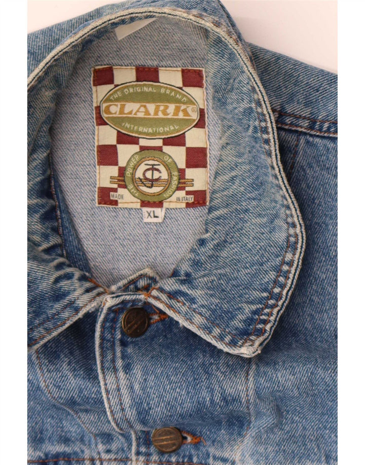 CLARK Ανδρικό Τζιν Μπουφάν UK 42 XL Μπλε