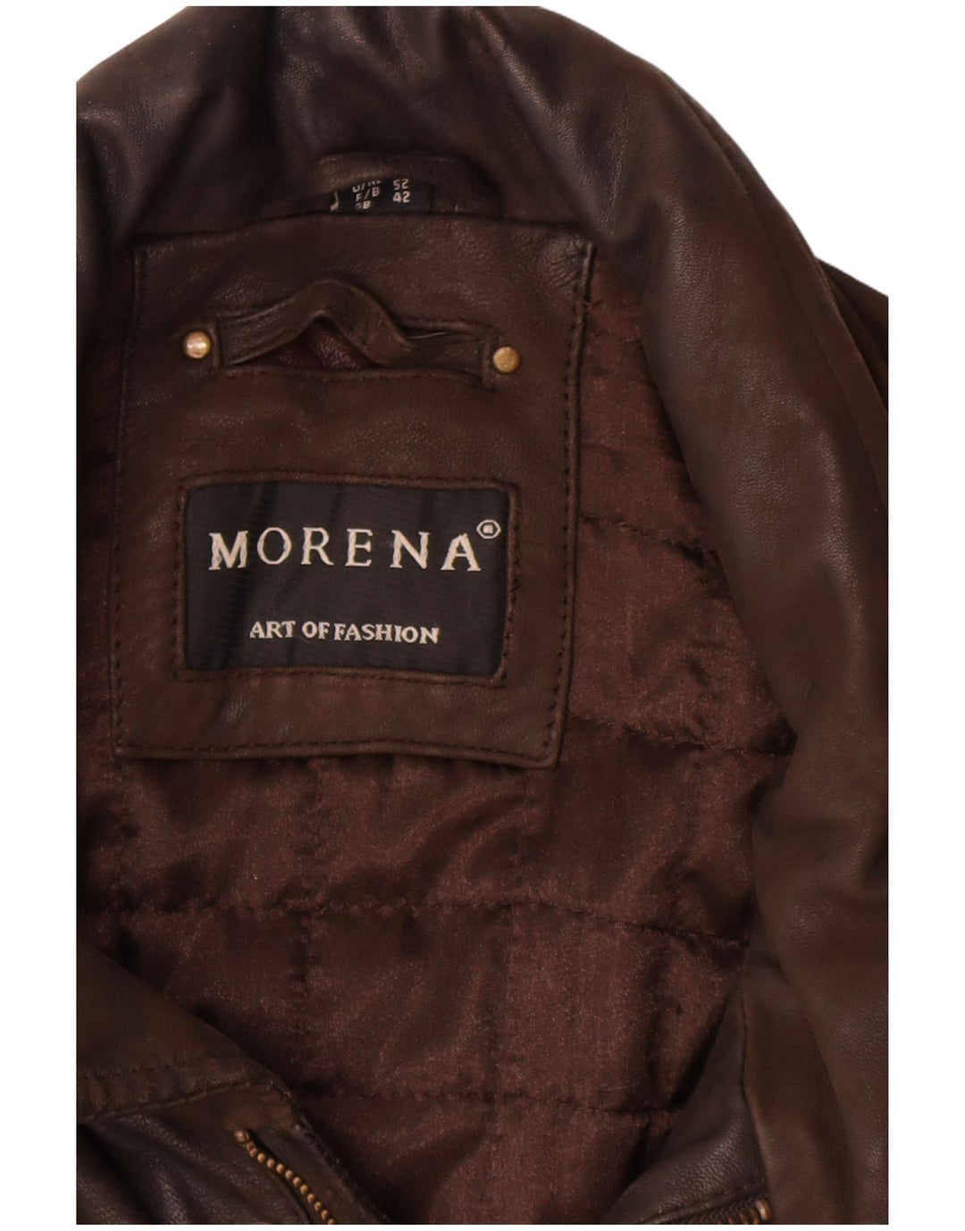 Morena Ανδρικό Δερμάτινο Μπουφάν UK 42 XL Καφέ