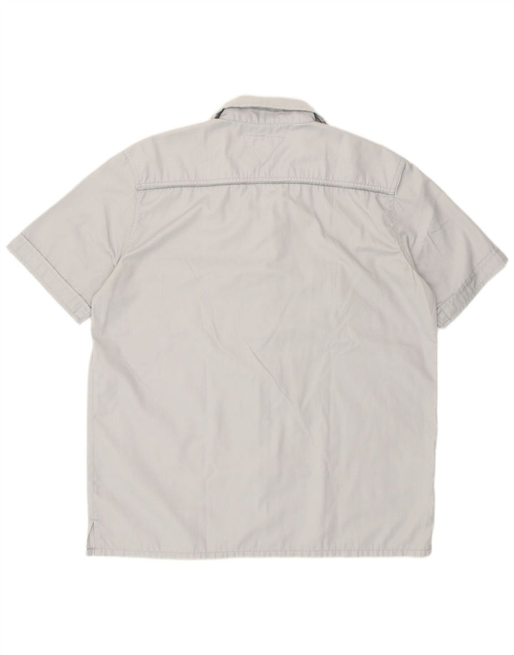 Ανδρικό κοντομάνικο πουκάμισο Meltin' Pot XL Grey Polyester